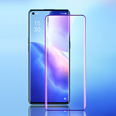 Film Protection Protecteur d'Ecran Verre Trempe Integrale Anti-Lumiere Bleue pour Oppo Reno5 Pro 5G Noir