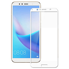 Film Protection Protecteur d'Ecran Verre Trempe Integrale F02 pour Huawei Y6 Prime (2018) Blanc