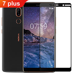 Film Protection Protecteur d'Ecran Verre Trempe Integrale pour Nokia 7 Plus Noir