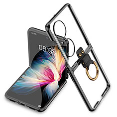 Housse Antichocs Rigide Transparente Crystal AC2 pour Huawei P50 Pocket Noir