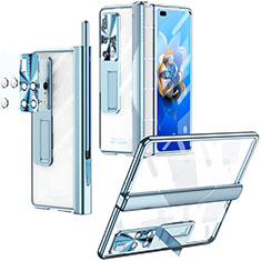 Housse Antichocs Rigide Transparente Crystal ZL1 pour Huawei Mate X2 Bleu