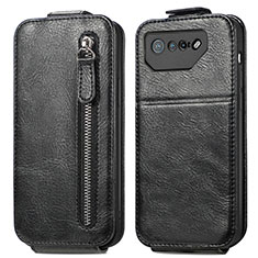 Housse Clapet Portefeuille Cuir pour Asus ROG Phone 7 Ultimate Noir