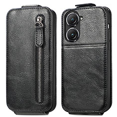 Housse Clapet Portefeuille Cuir pour Asus Zenfone 9 Noir