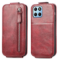 Housse Clapet Portefeuille Cuir pour Huawei Honor X6 Rouge