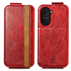 Housse Clapet Portefeuille Cuir pour Huawei Nova 10 Pro Rouge