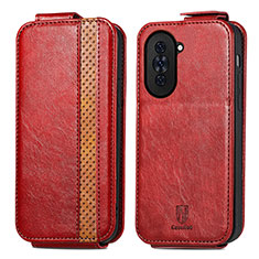 Housse Clapet Portefeuille Cuir pour Huawei Nova 10 Rouge