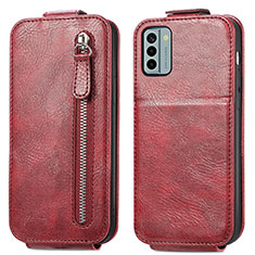 Housse Clapet Portefeuille Cuir pour Nokia G22 Rouge