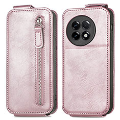 Housse Clapet Portefeuille Cuir pour OnePlus 11R 5G Or Rose