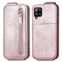 Housse Clapet Portefeuille Cuir pour Samsung Galaxy A42 5G Or Rose