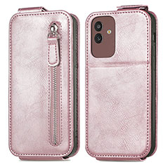 Housse Clapet Portefeuille Cuir pour Samsung Galaxy M13 5G Or Rose