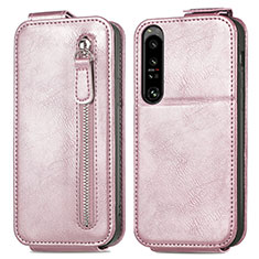 Housse Clapet Portefeuille Cuir pour Sony Xperia 1 IV SO-51C Or Rose