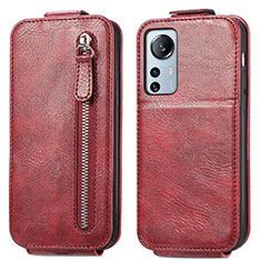 Housse Clapet Portefeuille Cuir pour Xiaomi Mi 12S 5G Rouge