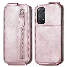 Housse Clapet Portefeuille Cuir pour Xiaomi Redmi Note 12 Pro 4G Or Rose