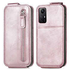 Housse Clapet Portefeuille Cuir pour Xiaomi Redmi Note 12S Or Rose