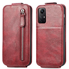 Housse Clapet Portefeuille Cuir pour Xiaomi Redmi Note 12S Rouge