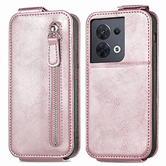 Housse Clapet Portefeuille Cuir pour Xiaomi Redmi Note 13 5G Or Rose