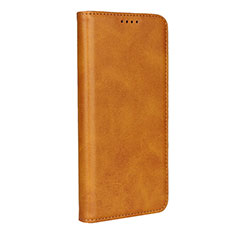 Housse Clapet Portefeuille Livre Cuir L02 pour Huawei P30 Pro Orange