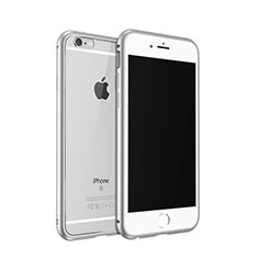 Housse Contour Luxe Aluminum Metal pour Apple iPhone 6S Argent