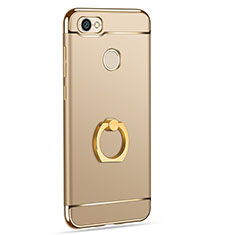 Housse Contour Luxe Metal et Plastique avec Support Bague Anneau pour Xiaomi Redmi Note 5A High Edition Or