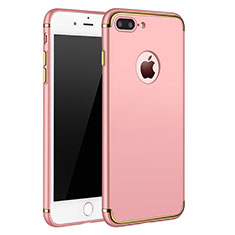 Housse Contour Luxe Metal et Plastique F02 pour Apple iPhone 7 Plus Or Rose