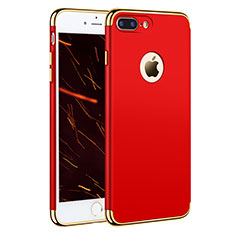 Housse Contour Luxe Metal et Plastique F05 pour Apple iPhone 7 Plus Rouge