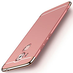 Housse Contour Luxe Metal et Plastique M01 pour Huawei G9 Plus Or Rose