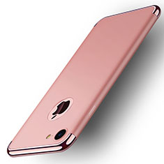 Housse Contour Luxe Metal et Plastique M02 pour Apple iPhone 7 Or Rose