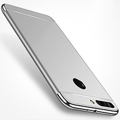 Housse Contour Luxe Metal et Plastique pour Huawei Honor V9 Argent