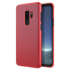 Housse Plastique Rigide Mailles Filet pour Samsung Galaxy S9 Plus Rouge