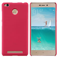 Housse Plastique Rigide Mailles Filet pour Xiaomi Redmi 3 High Edition Rouge