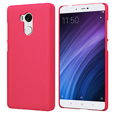 Housse Plastique Rigide Mailles Filet pour Xiaomi Redmi 4 Prime High Edition Rouge