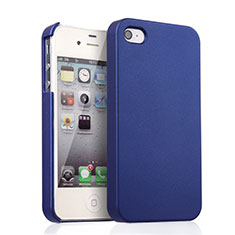 Housse Plastique Rigide Mat pour Apple iPhone 4 Bleu