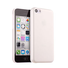 Housse Plastique Rigide Mat pour Apple iPhone 5C Blanc