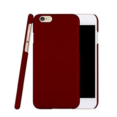 Housse Plastique Rigide Mat pour Apple iPhone 6 Plus Vin Rouge