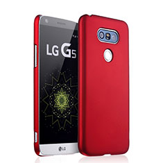 Housse Plastique Rigide Mat pour LG G5 Rouge