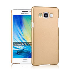 Housse Plastique Rigide Mat pour Samsung Galaxy A7 Duos SM-A700F A700FD Or