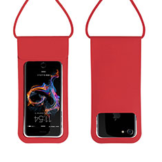 Housse Pochette Etanche Waterproof Universel W06 pour Accessories Da Cellulare Bastone Selfie Rouge