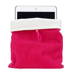 Housse Pochette Velour Tissu pour Apple iPad Mini Rose Rouge