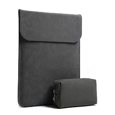 Housse Pochette Velour Tissu pour Apple MacBook 12 pouces Noir