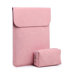 Housse Pochette Velour Tissu S02 pour Huawei Honor MagicBook Pro (2020) 16.1 Rose