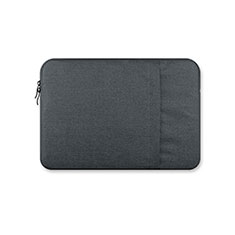 Housse Pochette Velour Tissu S03 pour Huawei Honor MagicBook Pro (2020) 16.1 Gris Fonce