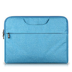 Housse Pochette Velour Tissu S03 pour Huawei Matebook X Pro (2020) 13.9 Bleu Ciel