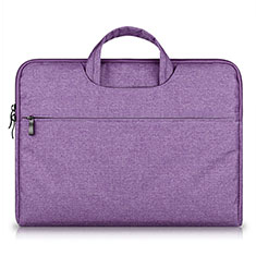 Housse Pochette Velour Tissu S03 pour Samsung Galaxy Book Flex 13.3 NP930QCG Violet