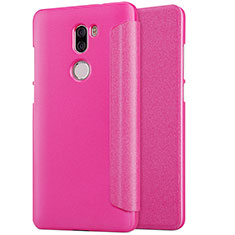 Housse Portefeuille Livre Cuir L01 pour Xiaomi Mi 5S Plus Rose Rouge