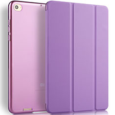 Housse Portefeuille Livre Cuir L02 pour Xiaomi Mi Pad 2 Violet