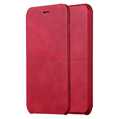 Housse Portefeuille Livre Cuir L04 pour Apple iPhone 6S Rouge