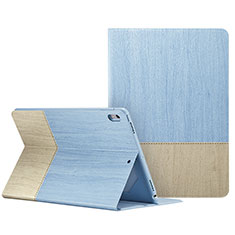 Housse Portefeuille Livre Cuir L06 pour Apple iPad Pro 10.5 Bleu Ciel