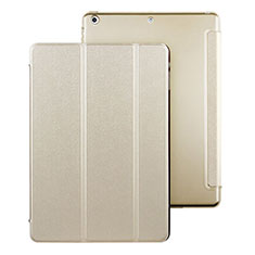 Housse Portefeuille Livre Cuir pour Apple iPad Air Or