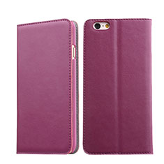 Housse Portefeuille Livre Cuir pour Apple iPhone 6 Violet