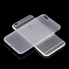 Housse Silicone Souple Mat pour Apple iPhone 6S Plus Blanc